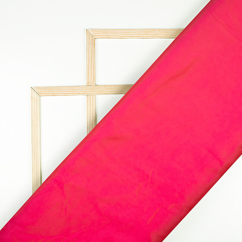 Desire Pink Plain Neon Ultra Satin Fabric - Fabcurate