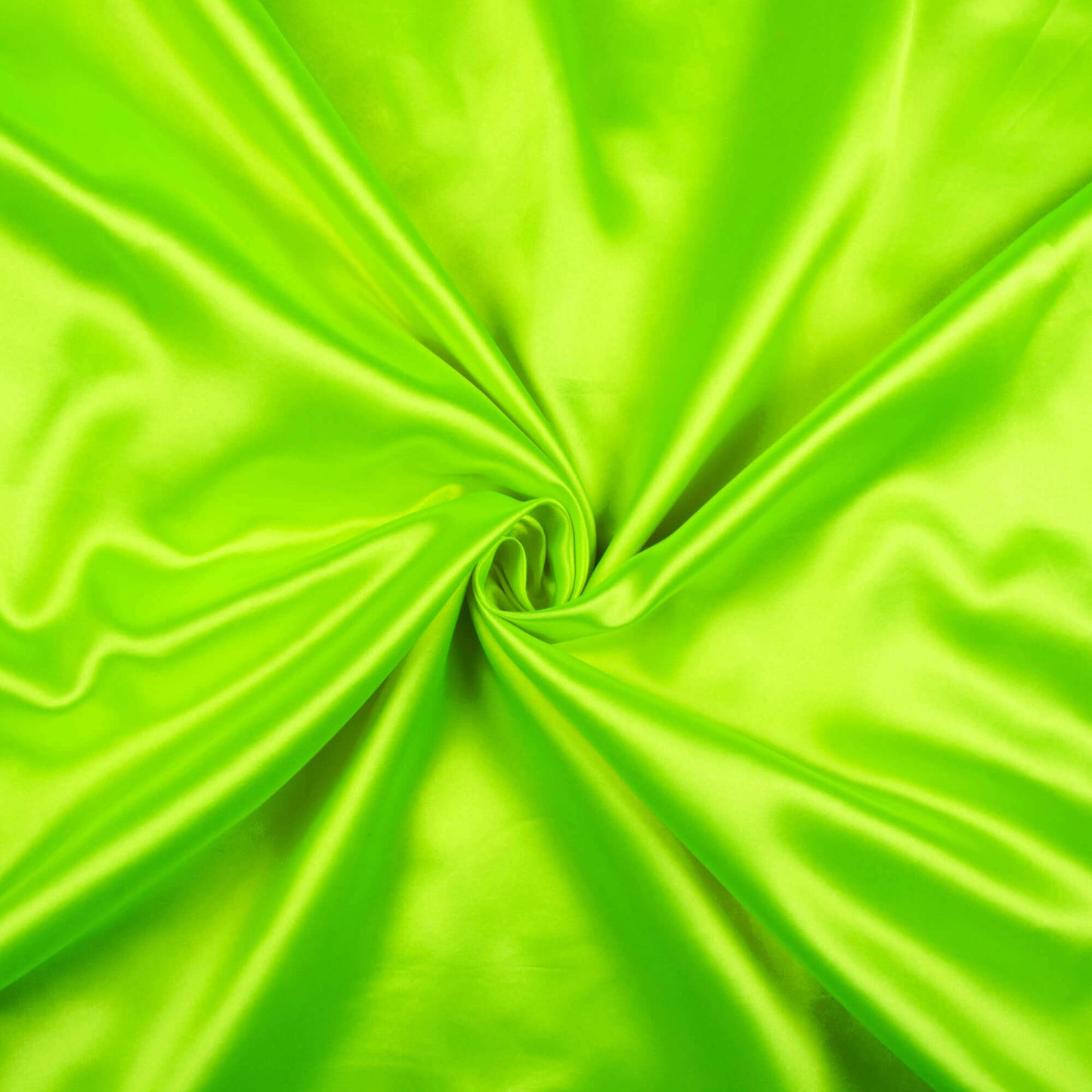 Electric Lime Green Plain Neon Ultra Satin Fabric