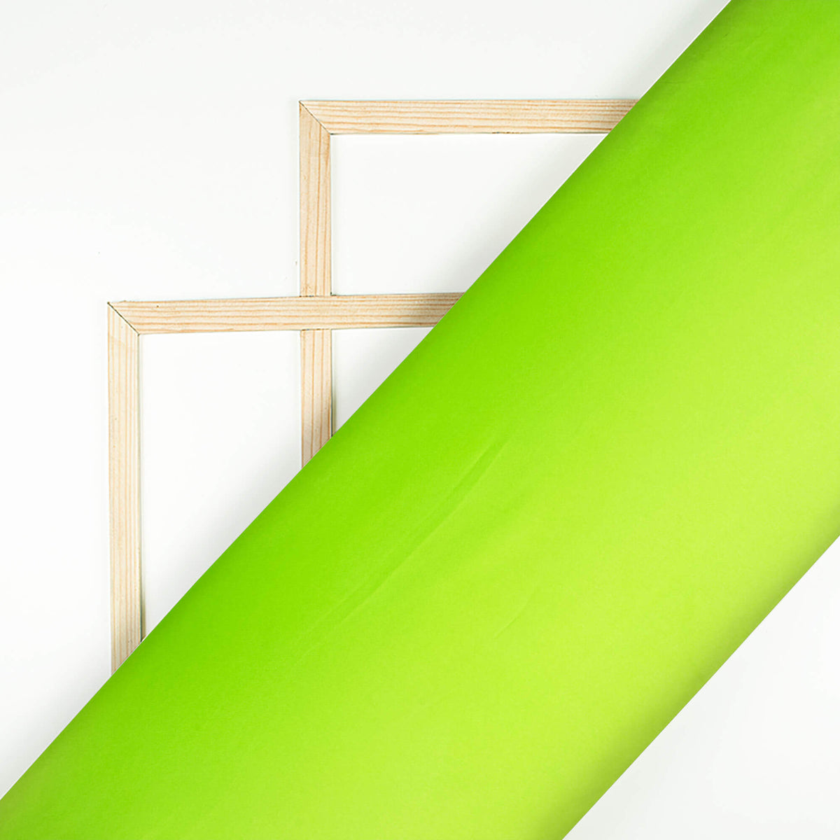 Electric Lime Green Plain Neon Ultra Satin Fabric