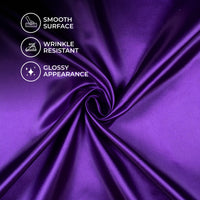 Royal Purple Plain Neon Ultra Satin Fabric