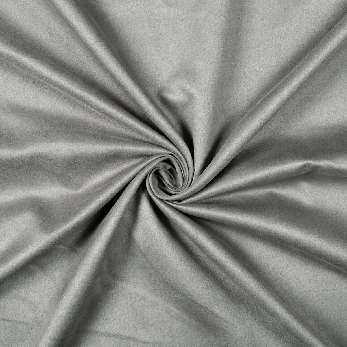 Grey Plain Suede Fabric (Width 58 Inches)