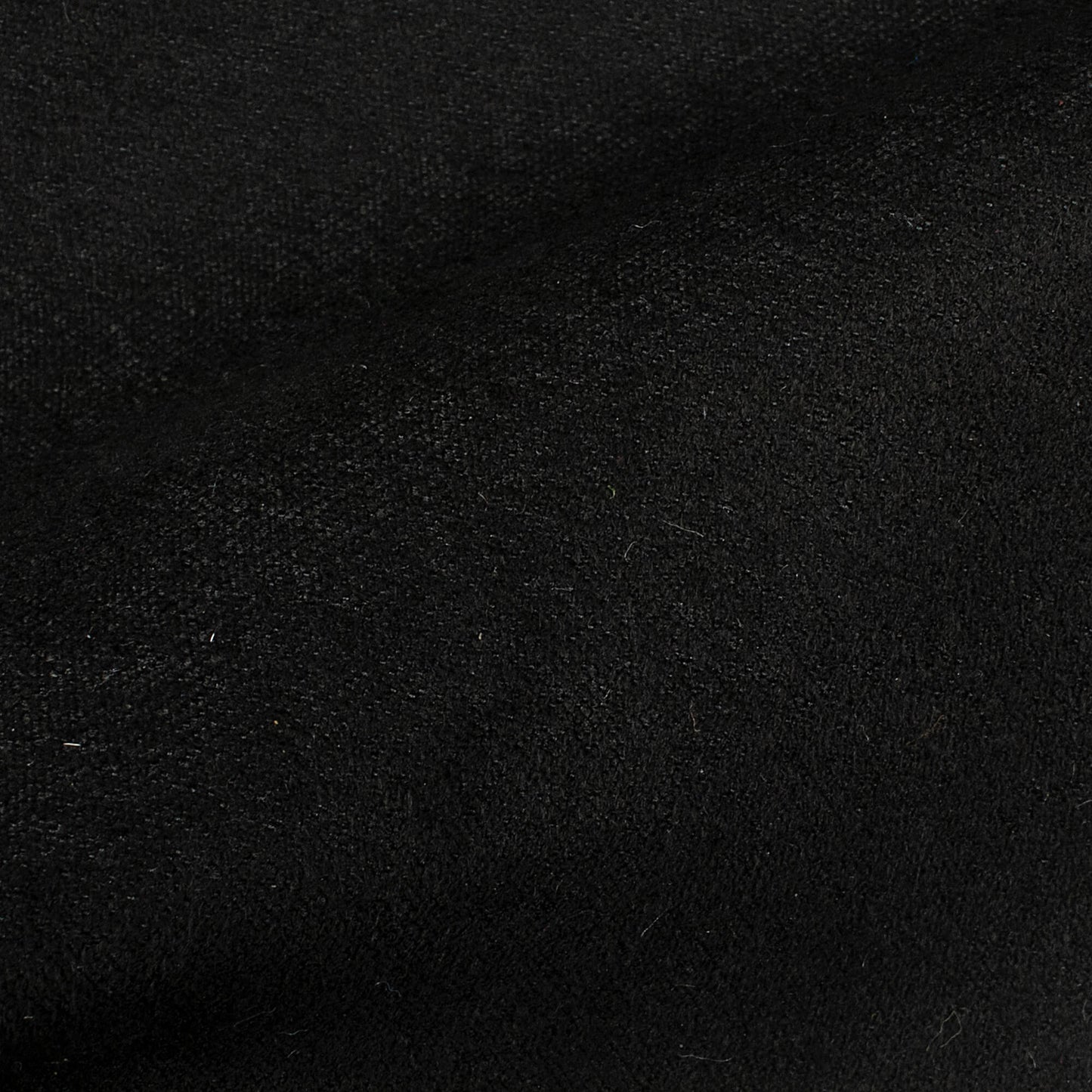 Black Plain Suede Fabric (Width 58 Inches)