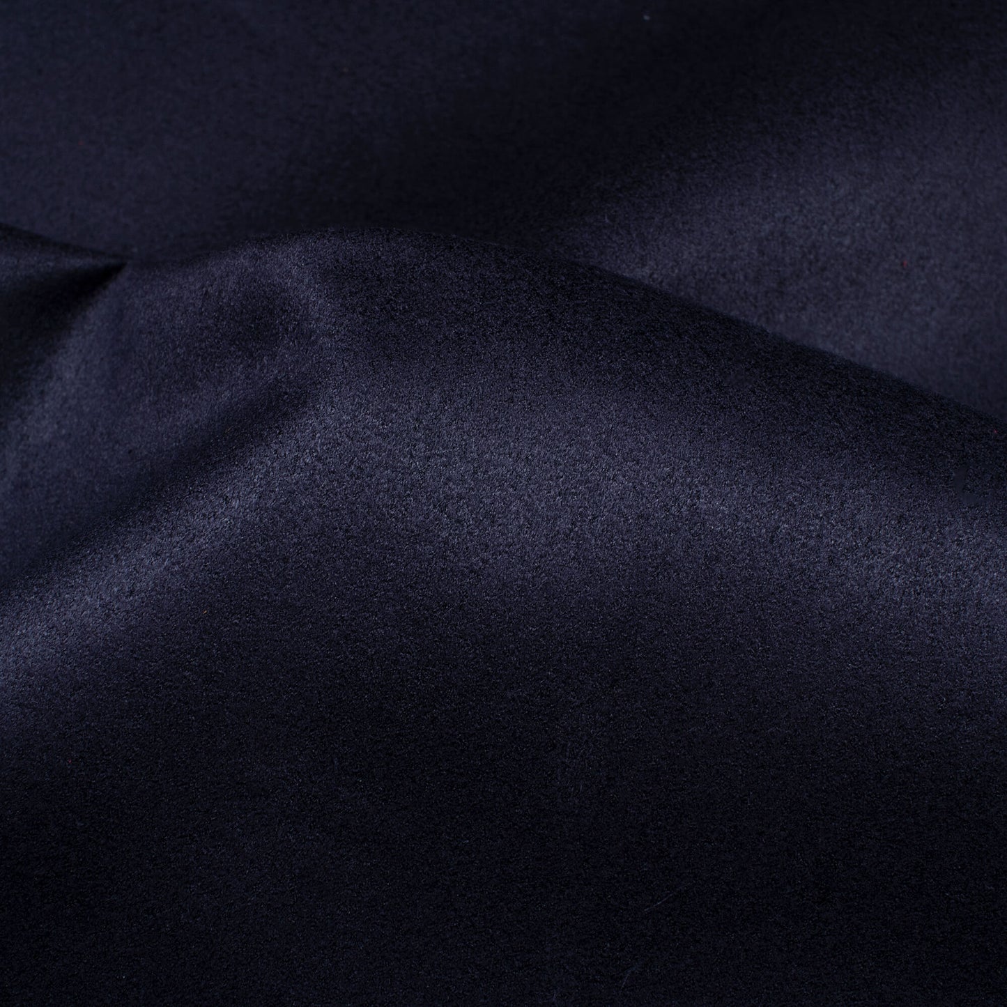 Navy Blue Plain Suede Fabric (Width 58 Inches)