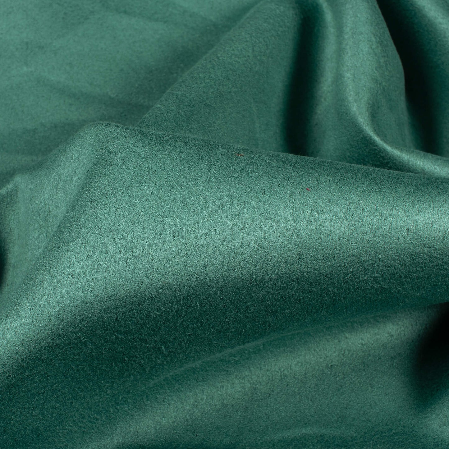 Bottel Green Plain Suede Fabric (Width 58 Inches)