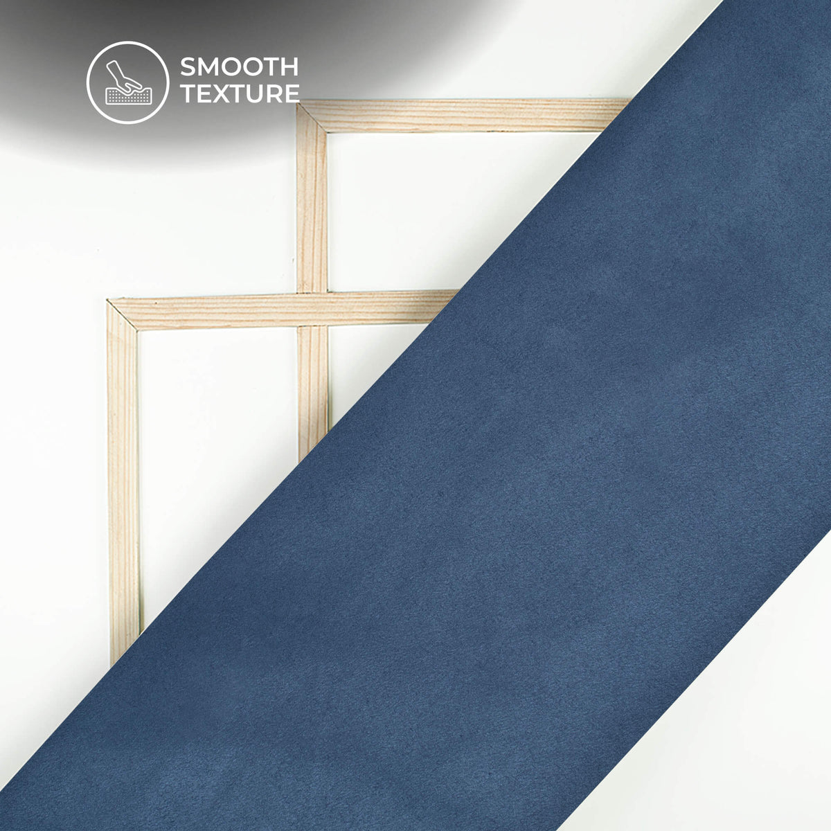 Pigeon Blue Plain Suede Fabric(Width 58 Inches)