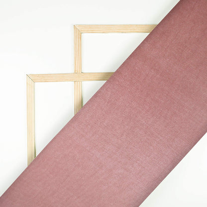 New York Pink Plain Pure Uppada Silk Fabric - Fabcurate