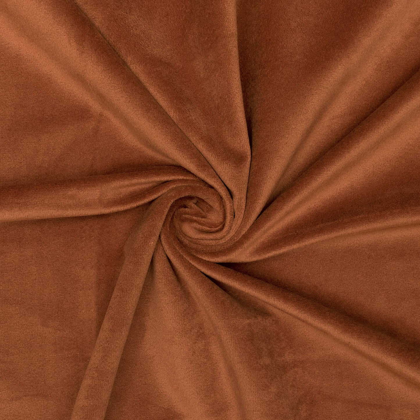 Cinnamon Brown Plain Premium Velvet Fabric (Width 58 Inches)