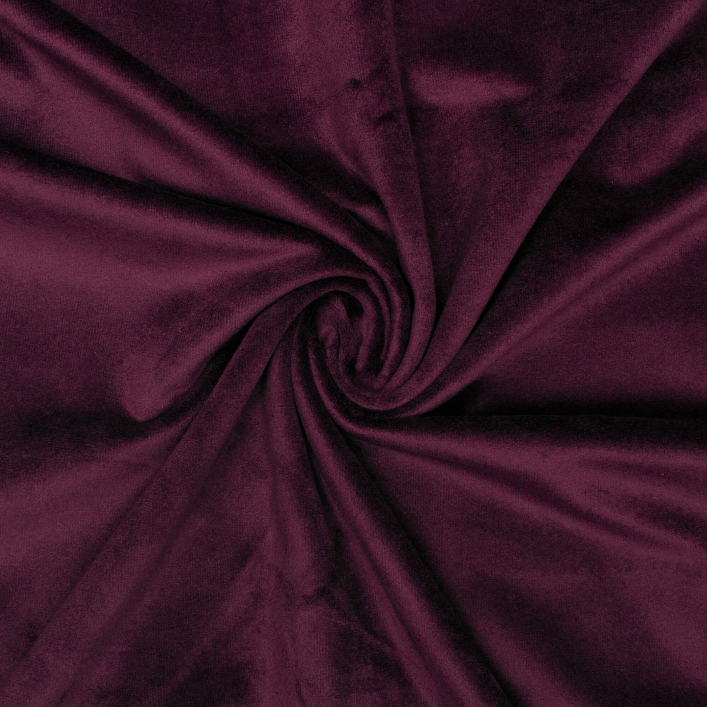 Eggplant Purple Plain Premium Velvet Fabric (Width 58 Inches)