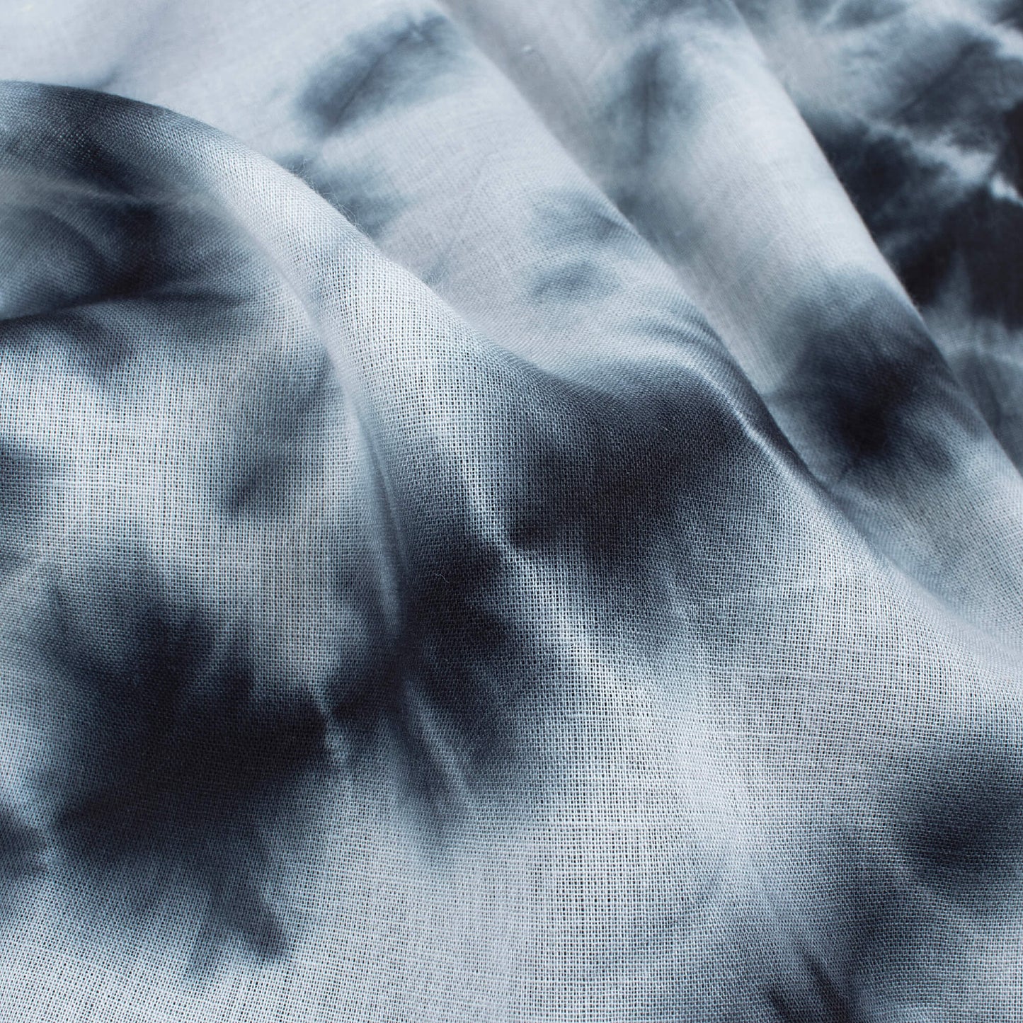 Black And White Shibori Hand Tie & Dye Cotton Mulmul Fabric