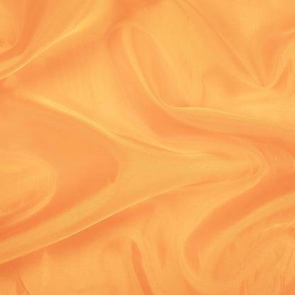 Fire Yellow Plain Premium Organza Silk Fabric - Fabcurate
