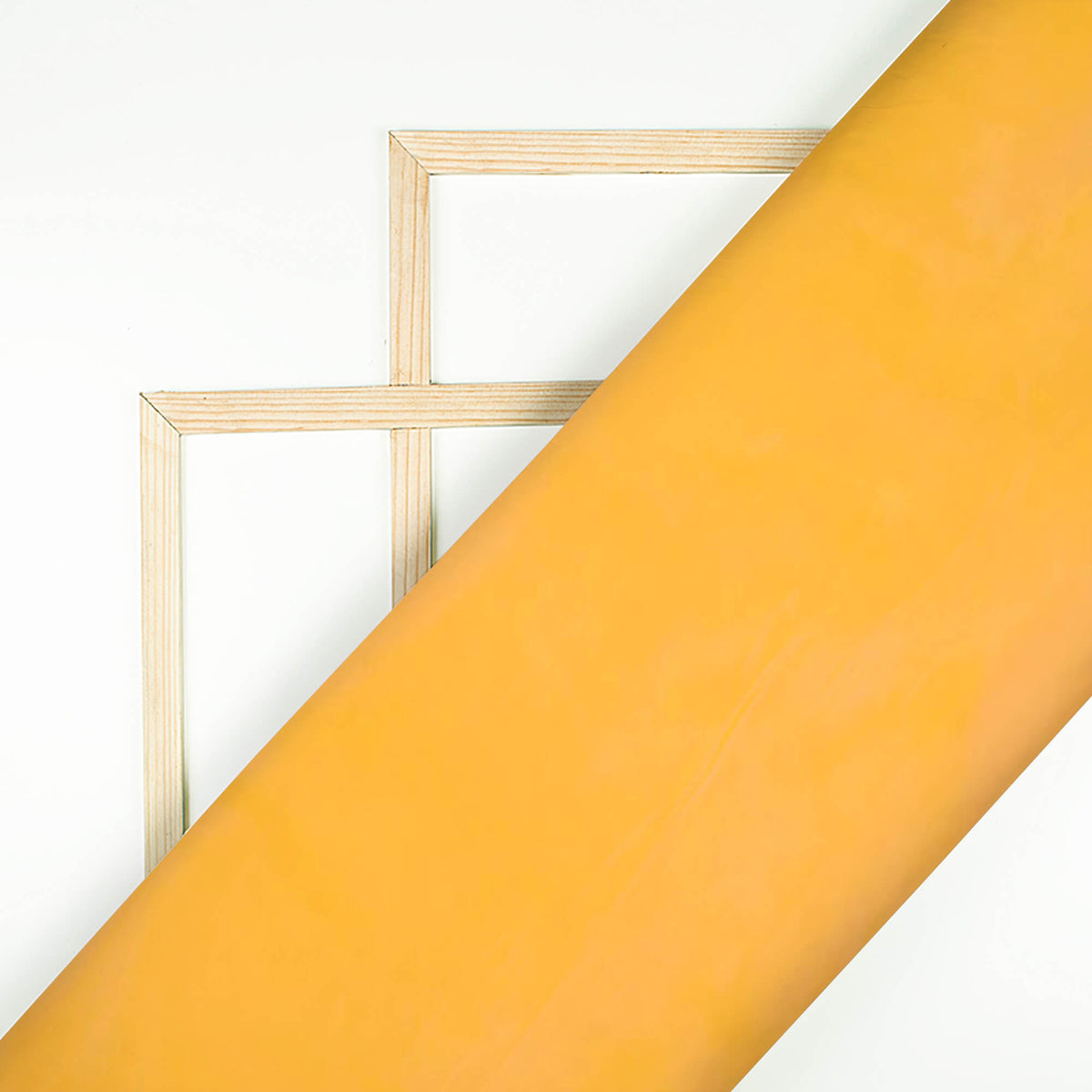 Honey Yellow Plain Premium Liquid Organza Fabric