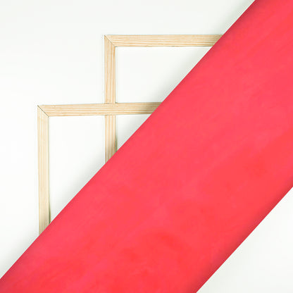 Desire Pink Plain Premium Organza Silk Fabric - Fabcurate