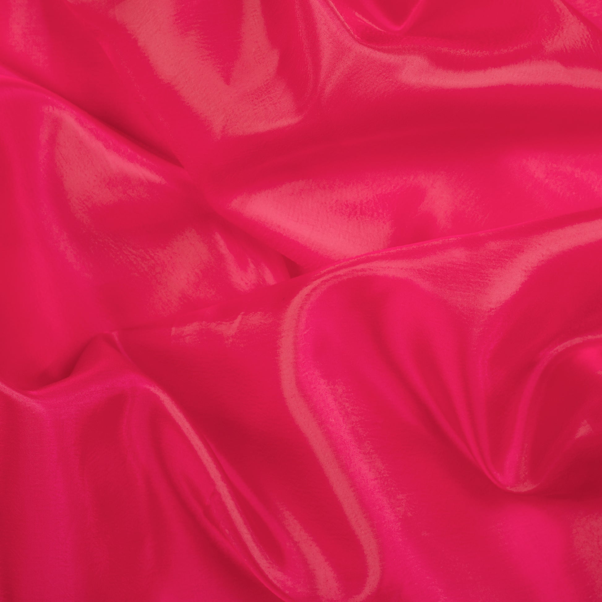 Jam Pink Plain Premium Organza Silk Fabric - Fabcurate