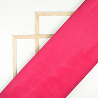 Jam Pink Plain Premium Organza Silk Fabric - Fabcurate