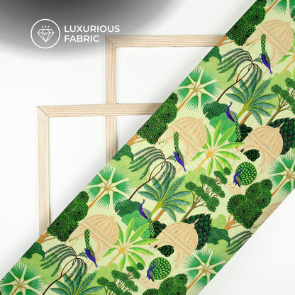 Vintage Park Madhuvanii Digital Print Premium Velvet Fabric