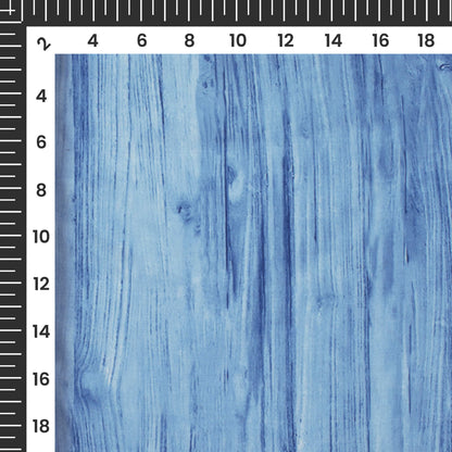 Sky Blue Texture Pattern Digital Print Muslin Fabric