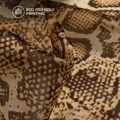 Trendy Animal Digital Print Organza Satin Fabric
