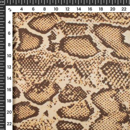 Trendy Animal Digital Print Organza Satin Fabric