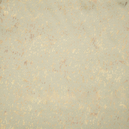 Beige Abstract Pattern Golden Foil Premium Curtain Fabric (Width 54 Inches)
