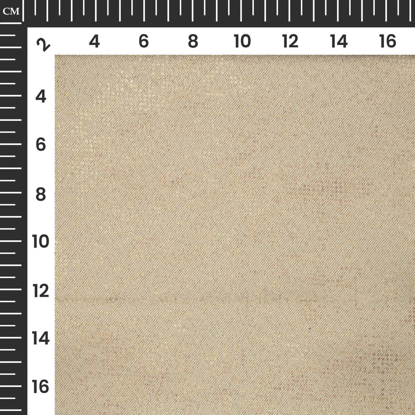 Oat Beige Golden Dots Geometric Pattern Premium Curtain Fabric (Width 54 Inches)