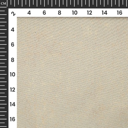 Tan Beige Geometric Pattern Golden Foil Premium Curtain Fabric (Width 54 Inches)