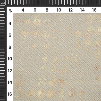 Tan Beige Golden Dots Geometric Pattern Premium Curtain Fabric (Width 54 Inches)