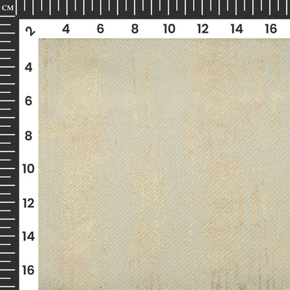 Tan Beige Texture Pattern Golden Foil Premium Curtain Fabric (Width 54 Inches)