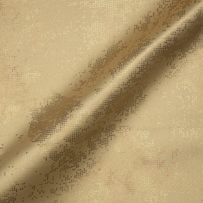 Granola Golden Dots Geometric Pattern Premium Curtain Fabric (Width 54 Inches)