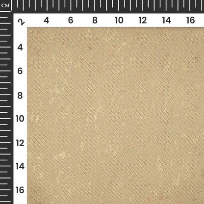 Granola Abstract Pattern Golden Foil Premium Curtain Fabric (Width 54 Inches)