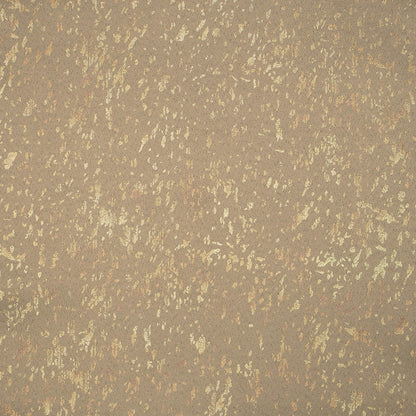Sandrift Grey Abstract Pattern Golden Foil Premium Curtain Fabric (Width 54 Inches)