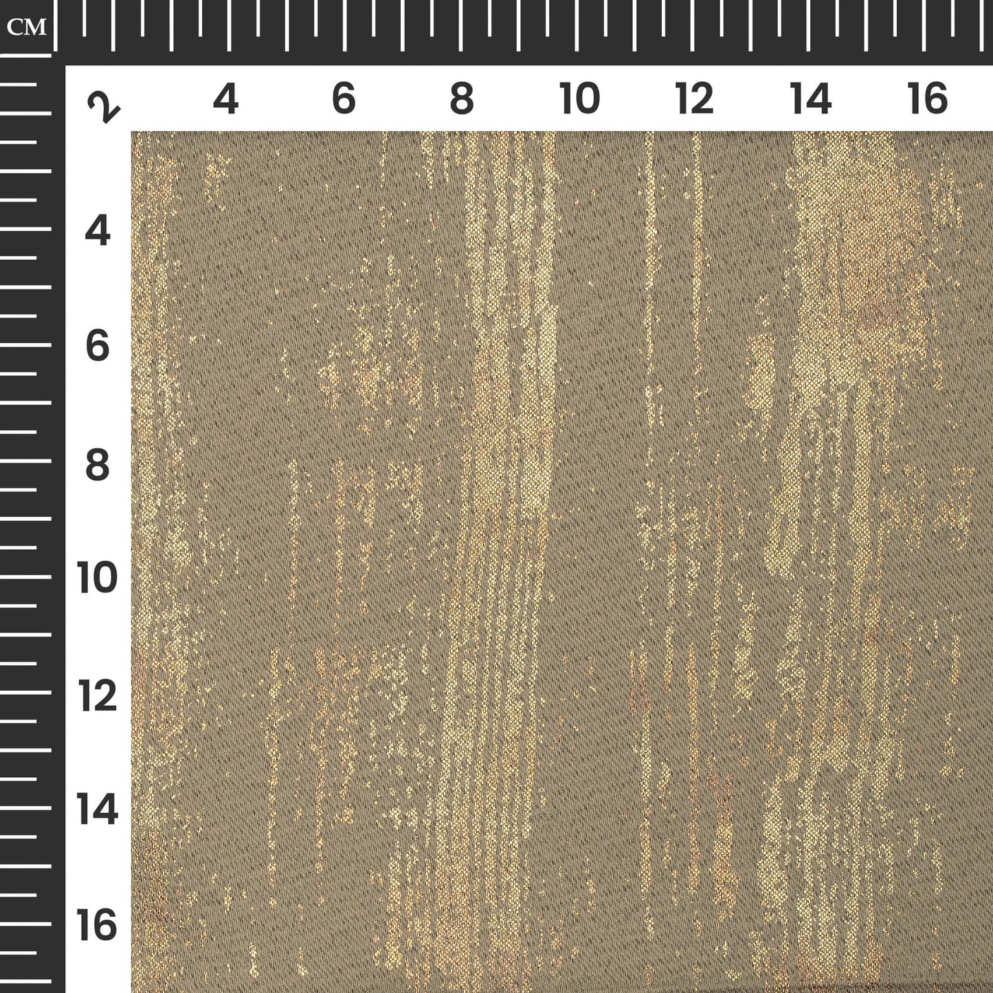 Sandrift Grey Texture Pattern Golden Foil Premium Curtain Fabric (Width 54 Inches)