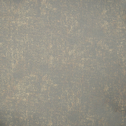 Lead Grey Geometric Pattern Golden Foil Premium Curtain Fabric (Width 54 Inches)