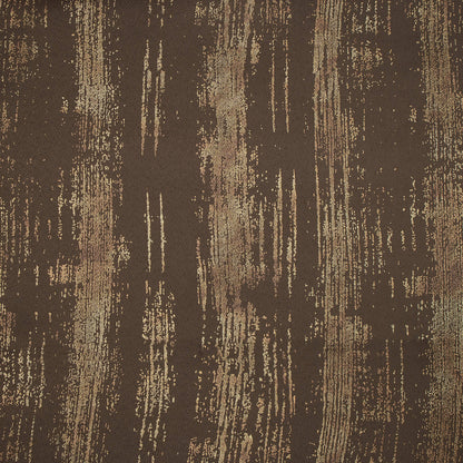 Spice Brown Texture Pattern Golden Foil Premium Curtain Fabric (Width 54 Inches)