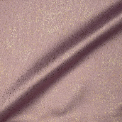 Oyster Pink Geometric Pattern Golden Foil Premium Curtain Fabric (Width 54 Inches)