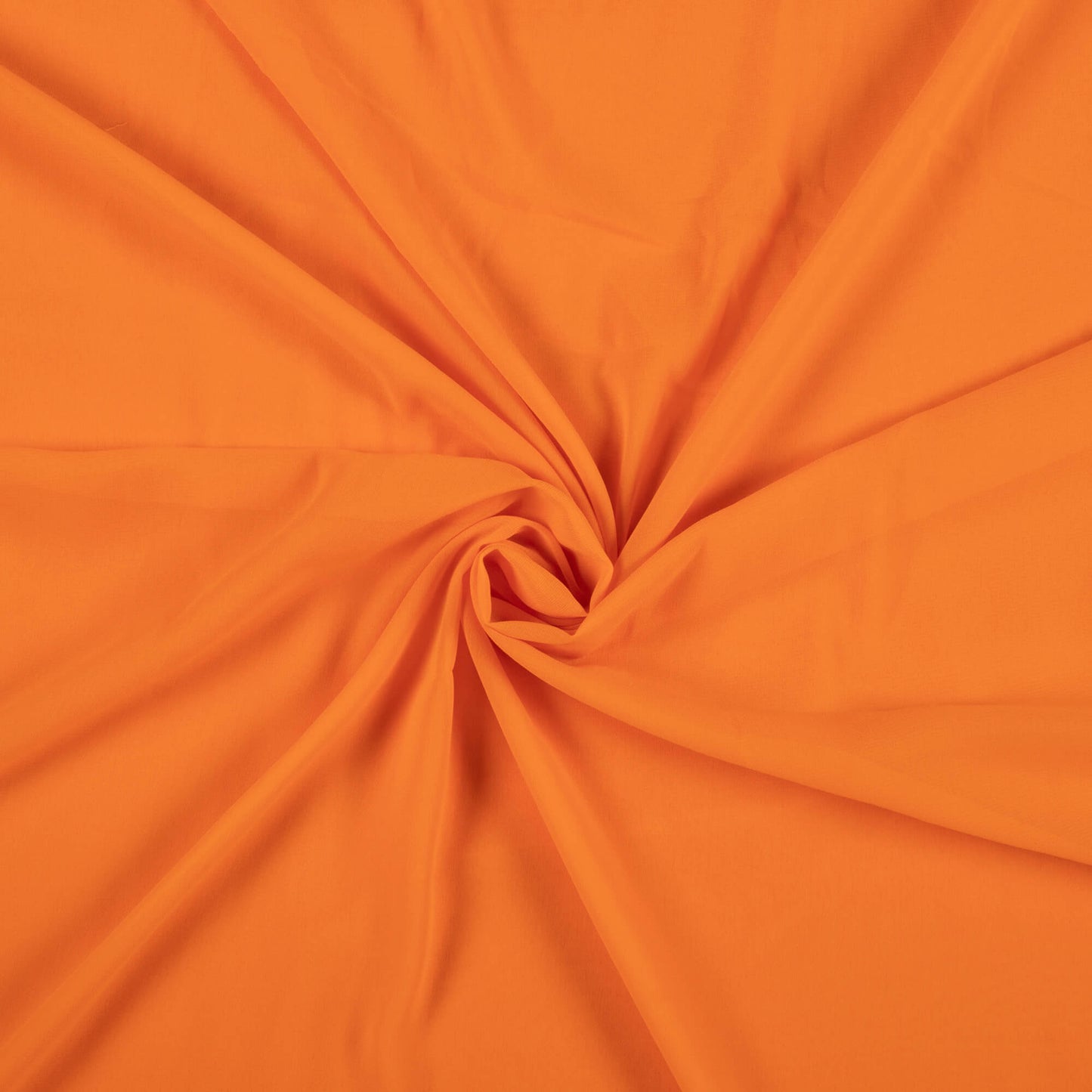 Orange Plain Georgette Fabric