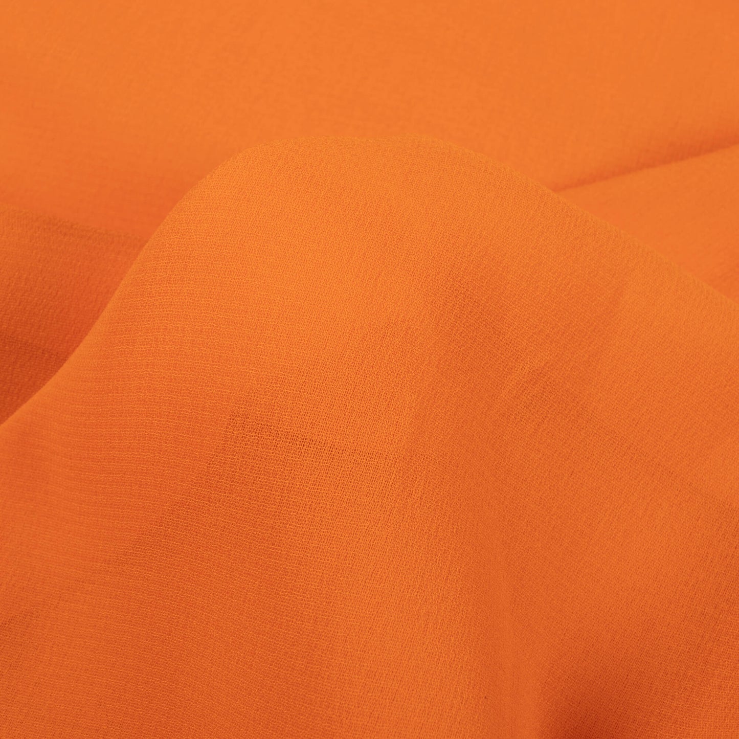 Orange Plain Georgette Fabric