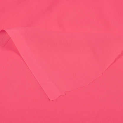 Punch Pink Plain Georgette Fabric