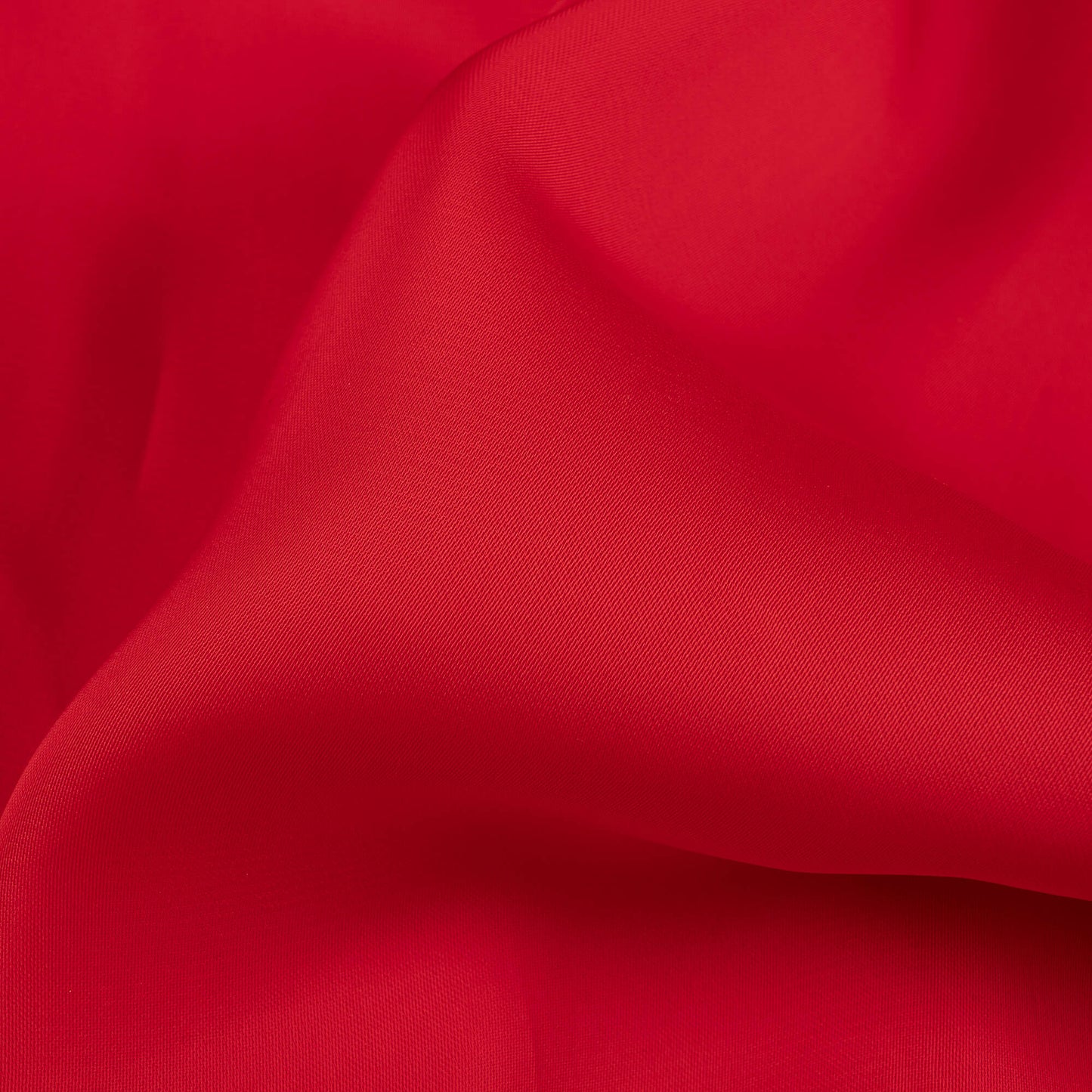Vermilion Red Plain Imported Satin Fabric