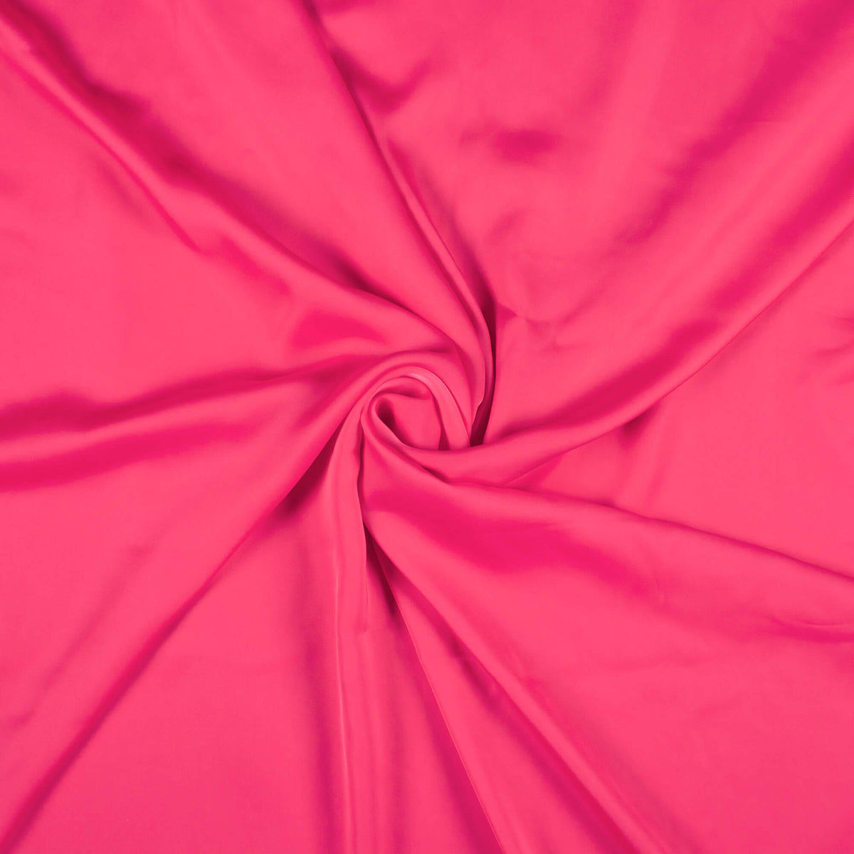 Punch Pink Plain Imported Satin Fabric