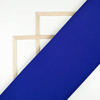 Royal Blue Plain Vintage Crepe Fabric (Width 56 Inches)