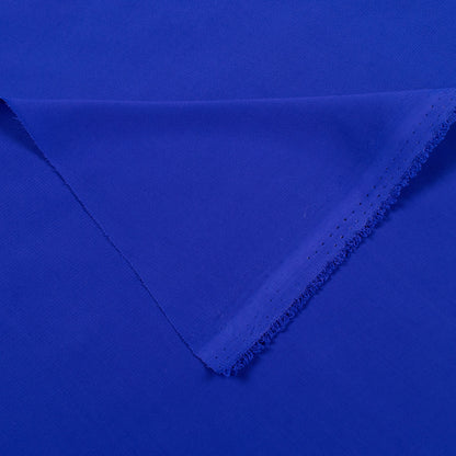 Royal Blue Plain Vintage Crepe Fabric (Width 56 Inches)