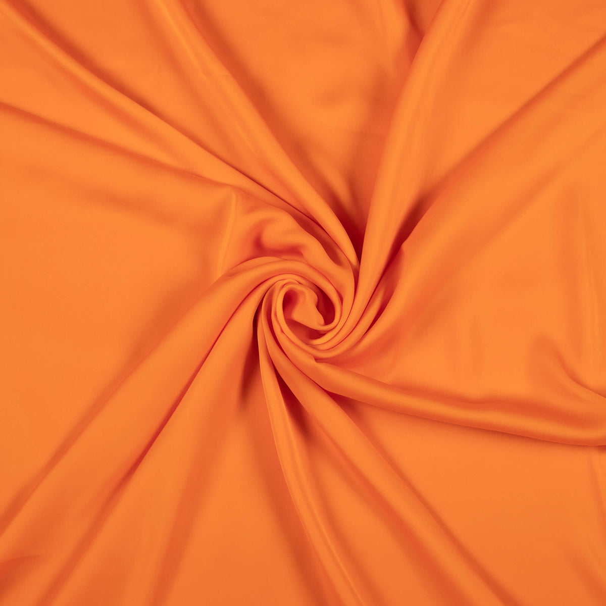 Orange Plain Imported Satin Fabric