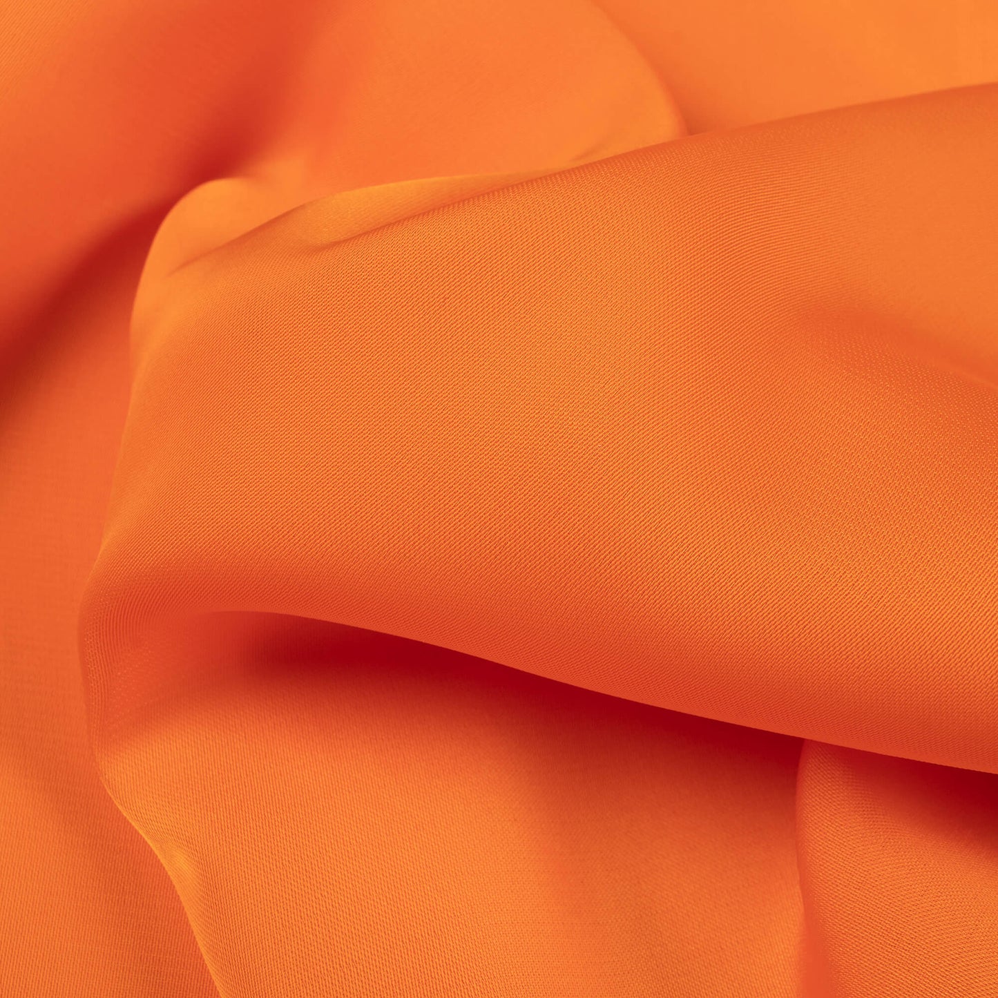 Orange Plain Imported Satin Fabric