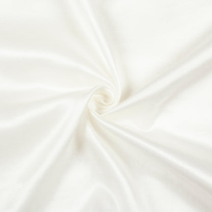 White Plain Malai Silk Fabric