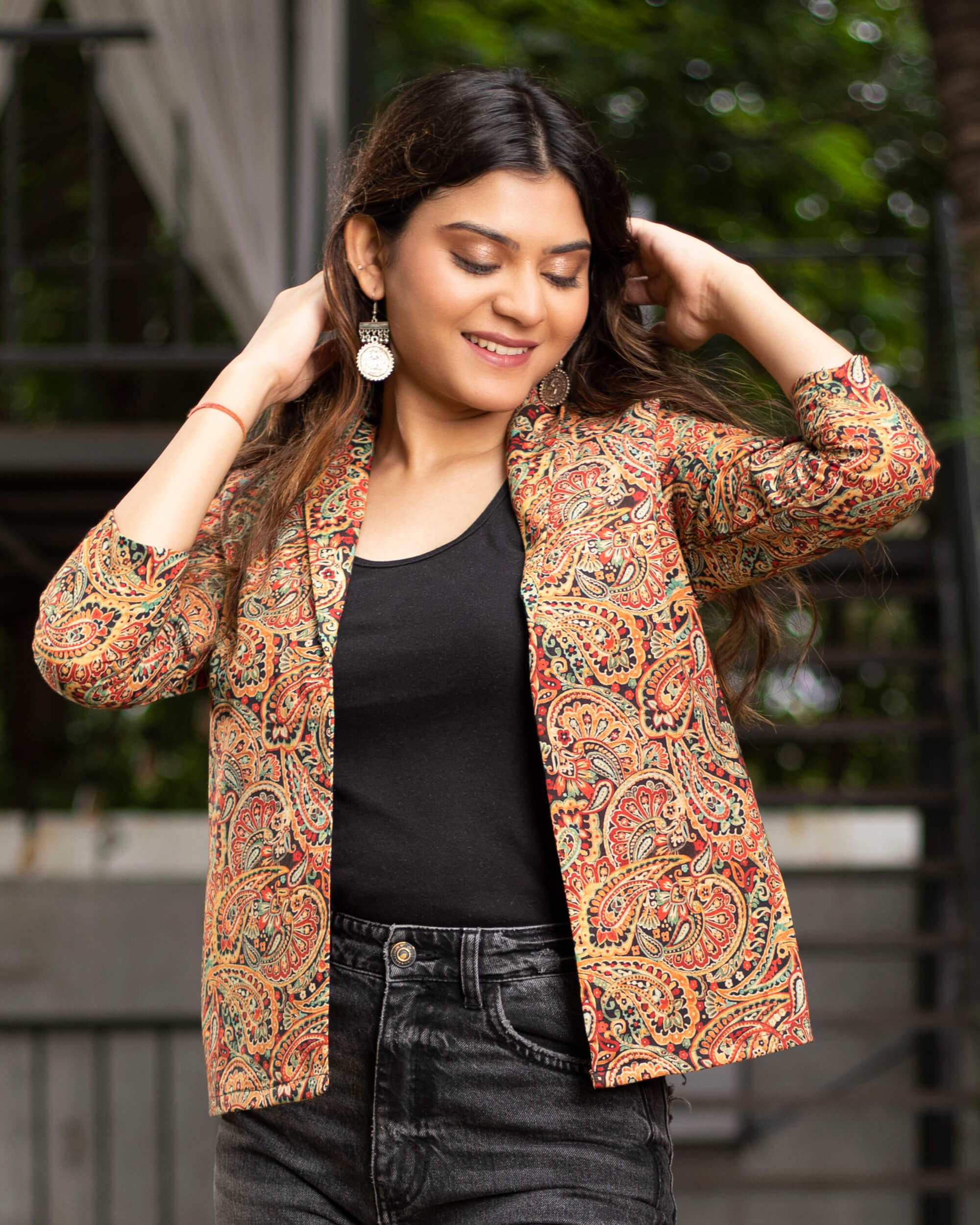 Multicolor Embroidery on Ladies Jacket - Size - S Length - 19 in. | Jackets  for women, Kurta designs women, Embroidery jackets