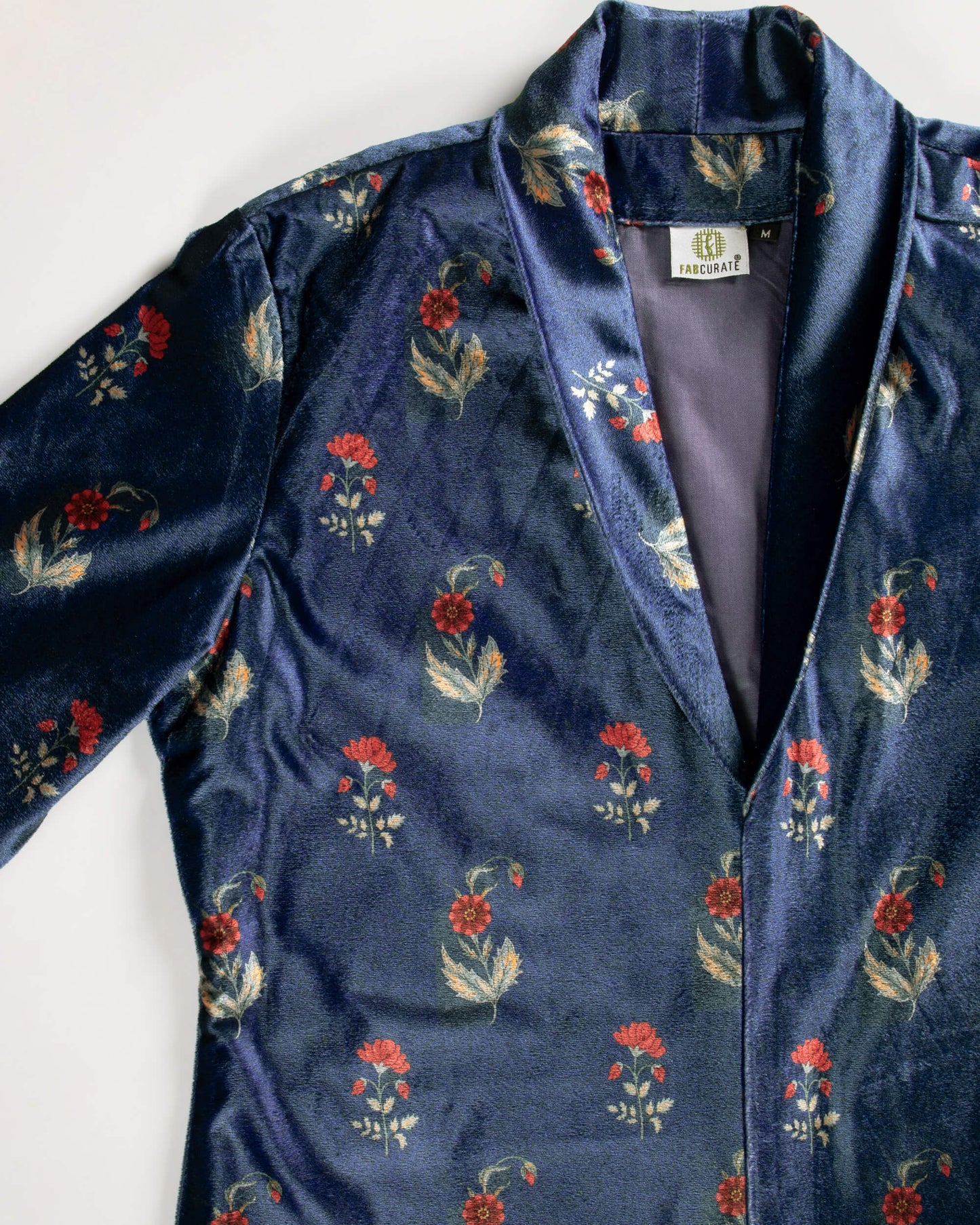 Floral Printed Premium Velvet Jacket