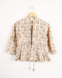 Leafage Collar Frill Jacket
