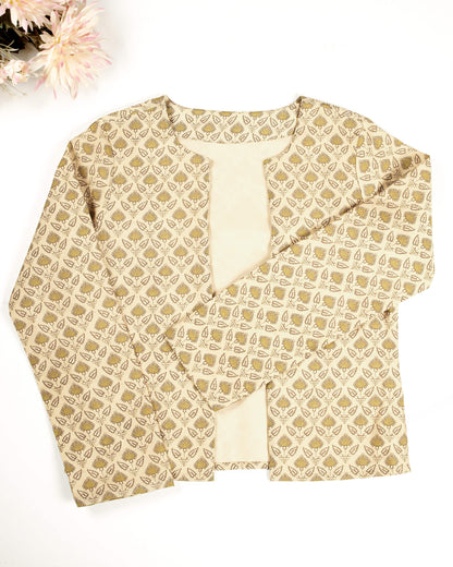 Women Geometric Tailored Ethnic Jacket