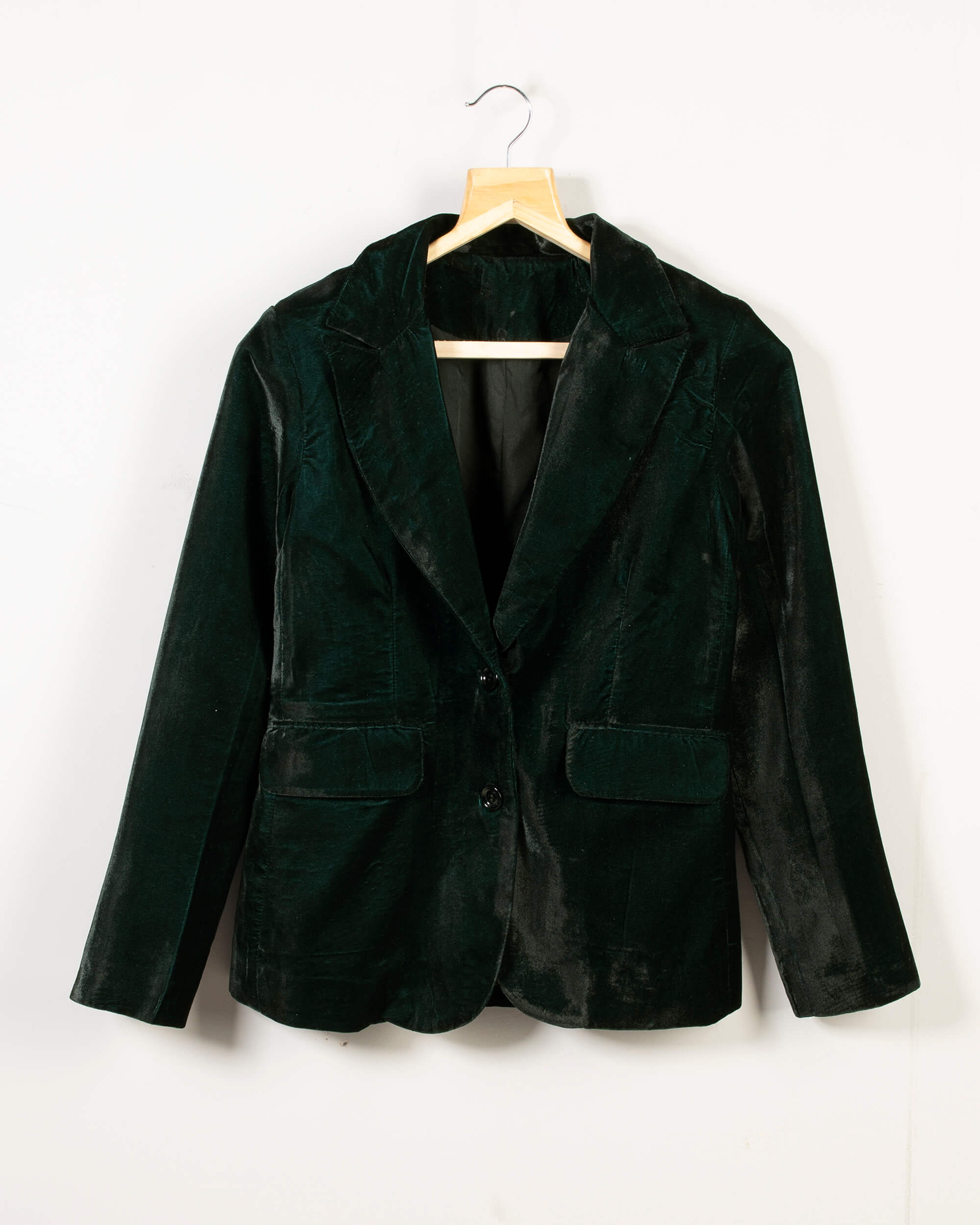 Long velvet blazer womens best sale