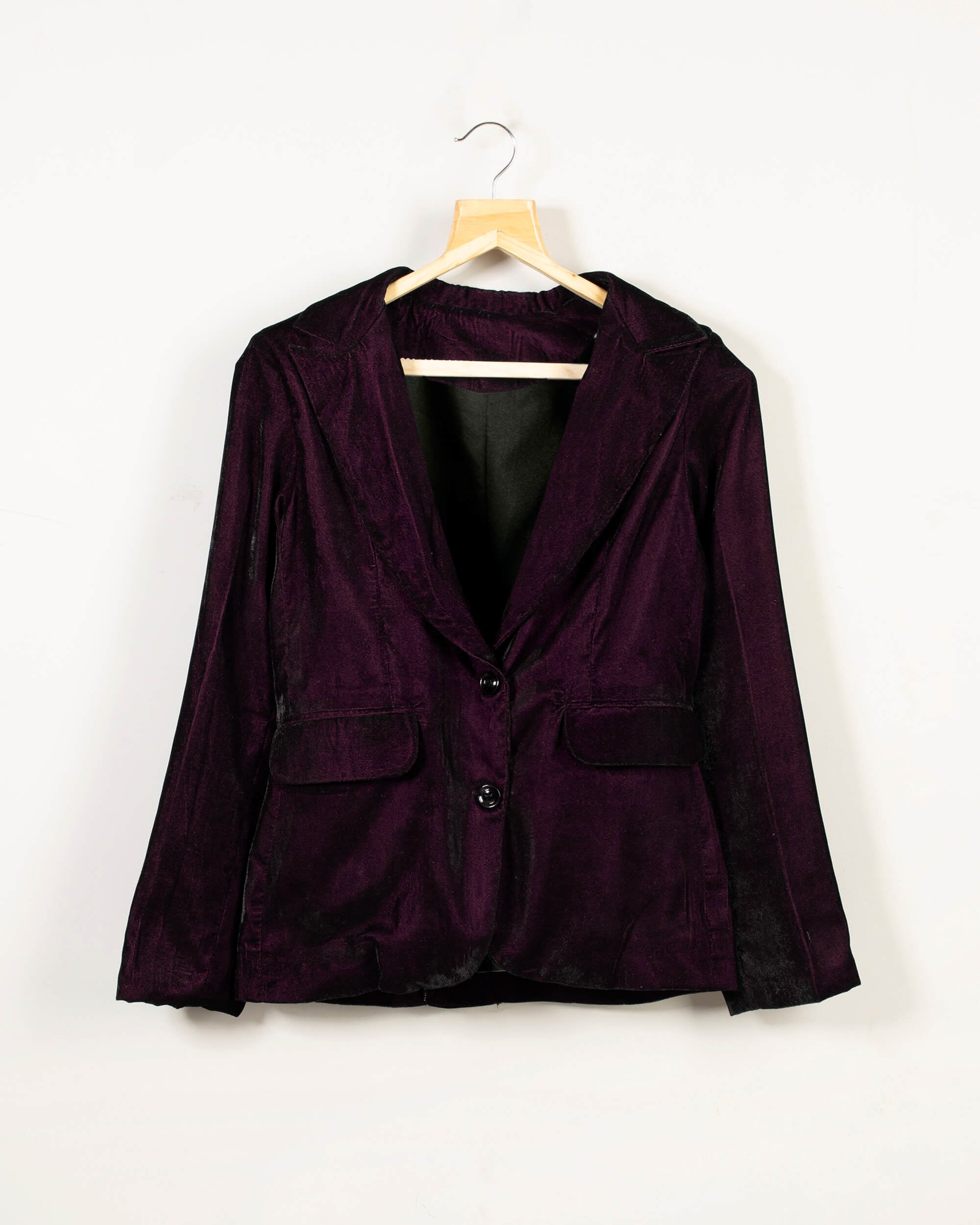 Velvet long jacket on sale women's